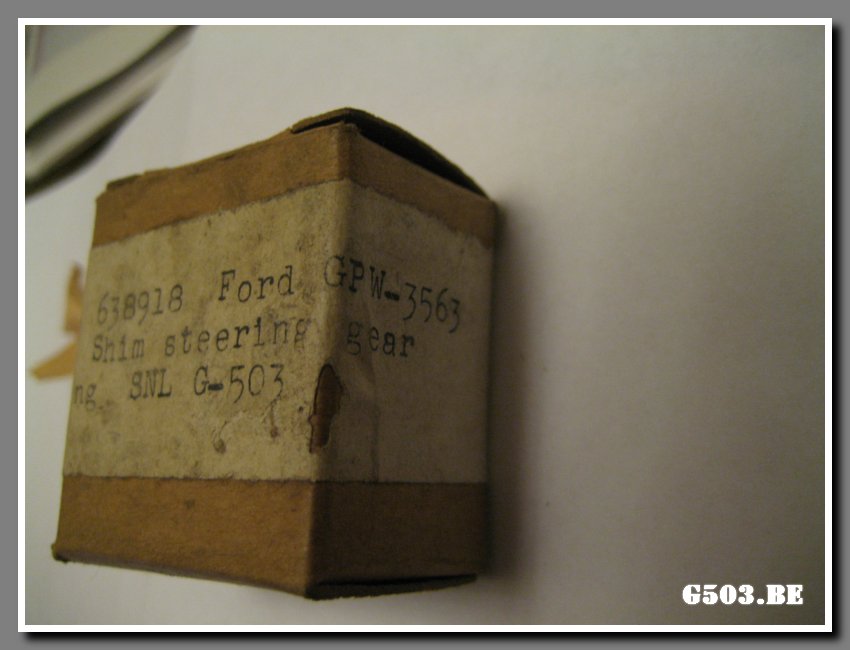 Steering Box Shims 2